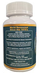 Back label with allergen and ingredient details