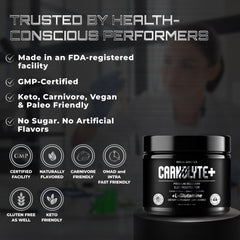 Premium electrolyte formula without stevia or artificial additives