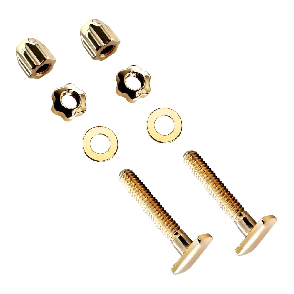Gold screw and nut kit components for Cartier eyewear