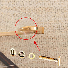 Close-up of square head screw 4.0mm x 2.0mm for Cartier frames