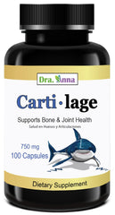 Bottle front view of Cartilage-age 750 mg 100 capsules