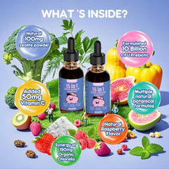 Zeolite detox liquid drops 2 oz bottle for detox and gut health
