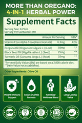 Label showing 80 percent carvacrol in oregano oil