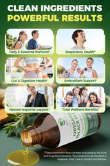 Label showing 80% carvacrol on oregano oil bottle