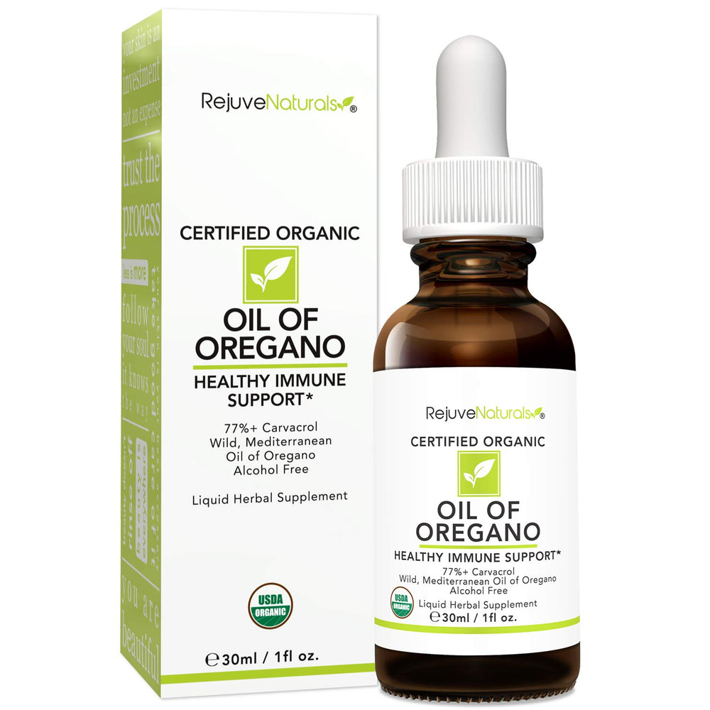 Close-up of oregano oil ingredients thymol and carvacrol