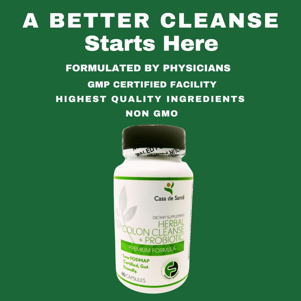 Digestive health concept with probiotics and fiber imagery