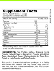 Casa de Sante vanilla protein shake in a glass showing natural flavor