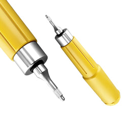 316L stainless steel Case Crown Tube Opener close-up with yellow finish