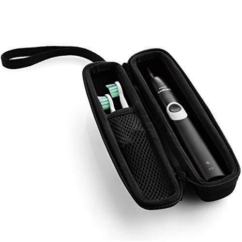 Exterior of Caseling hard EVA travel case for Philips Sonicare 4100 and 2 Series in black