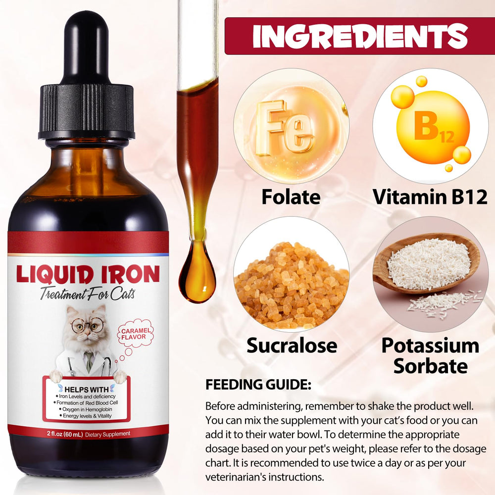 Dosage chart for liquid iron supplement for cats