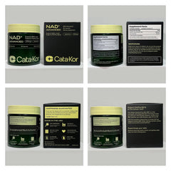 Brand packaging and product name on bottle