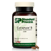 Standard Process Cataplex B bottle with 360 tablets on white background