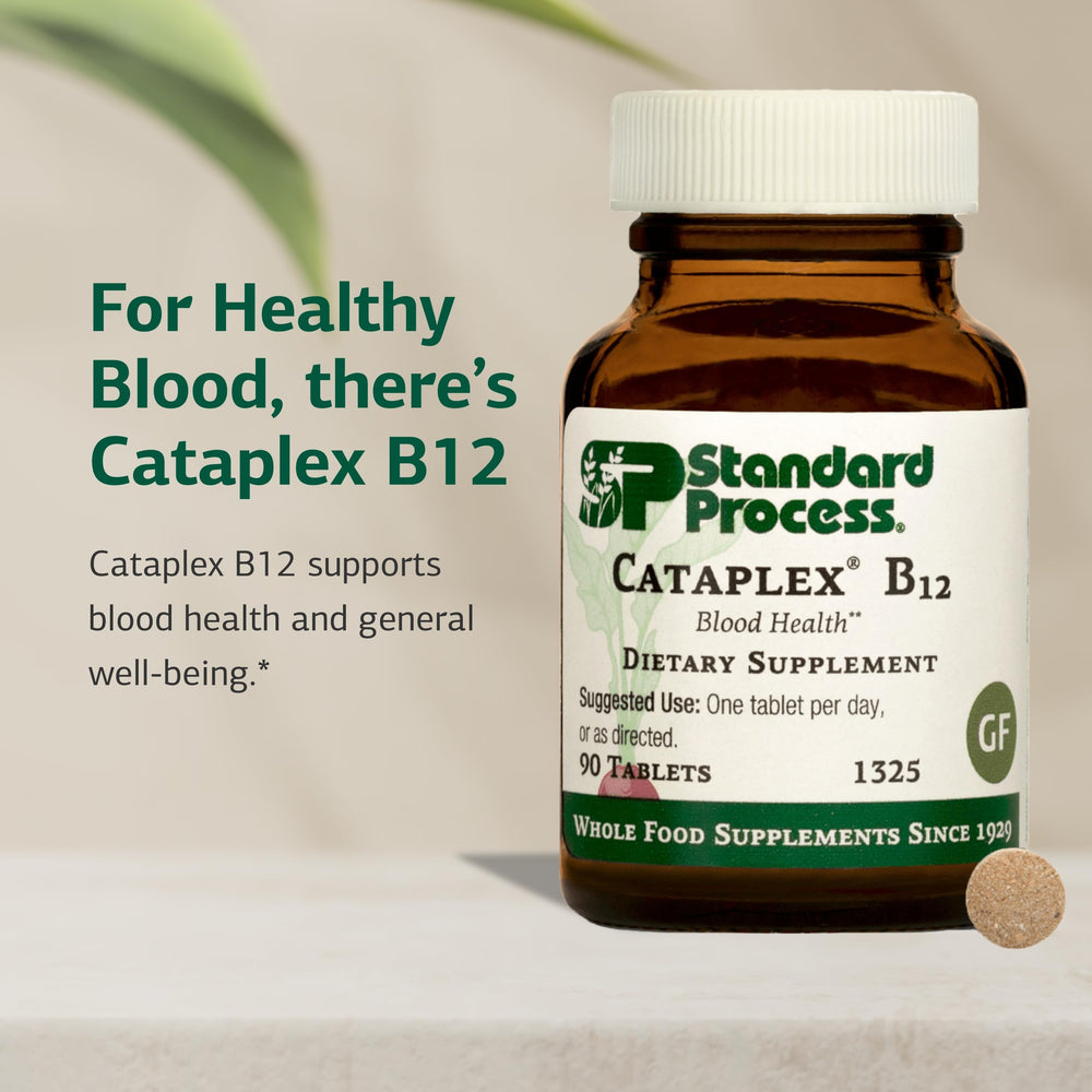 Close-up of Cataplex B12 capsules