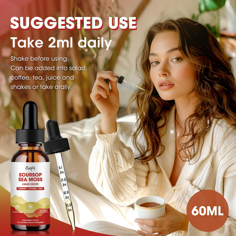 Immune support and calm with soursop, turmeric, vitamins B6 and C, zinc