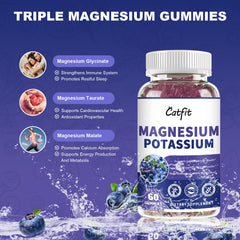 Catfit magnesium glycinate gummies close-up showing absorption benefits