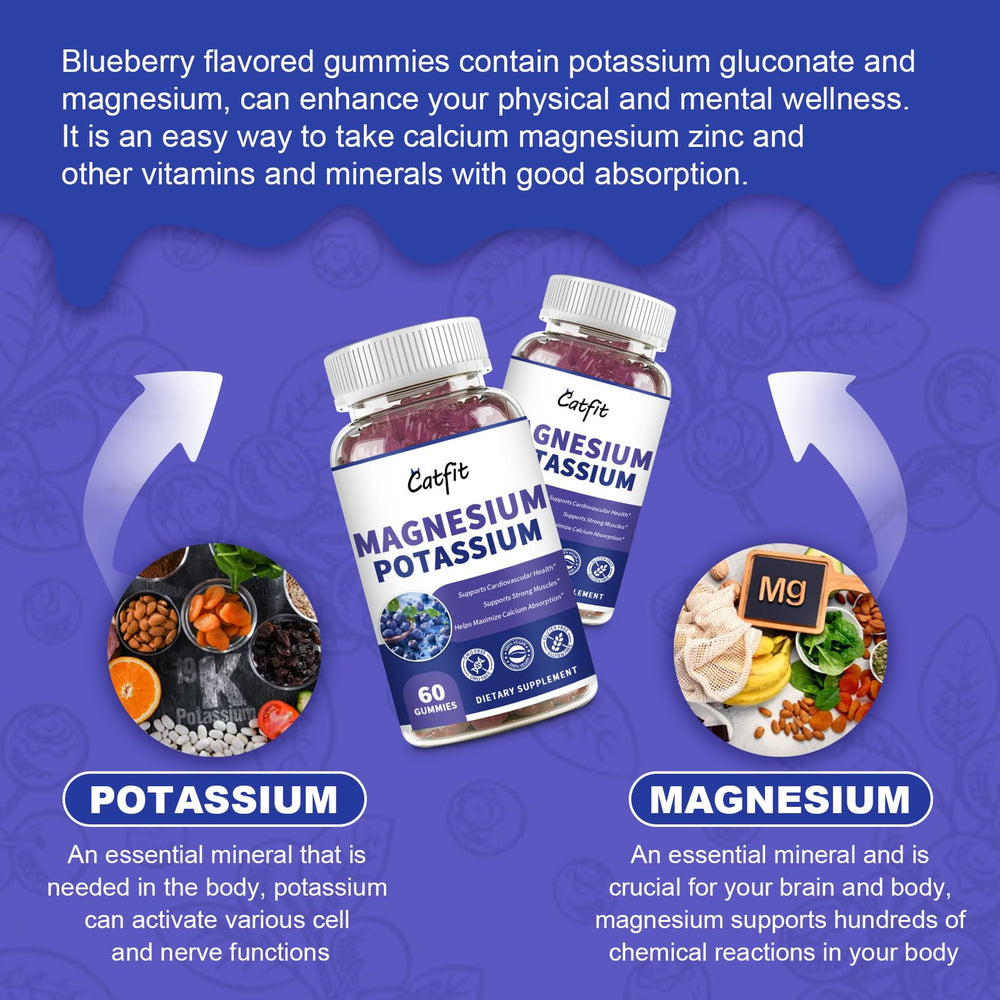 Catfit potassium gluconate with calcium, zinc and vitamin D3 ingredients