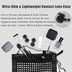 Compact travel case with accessories and backups