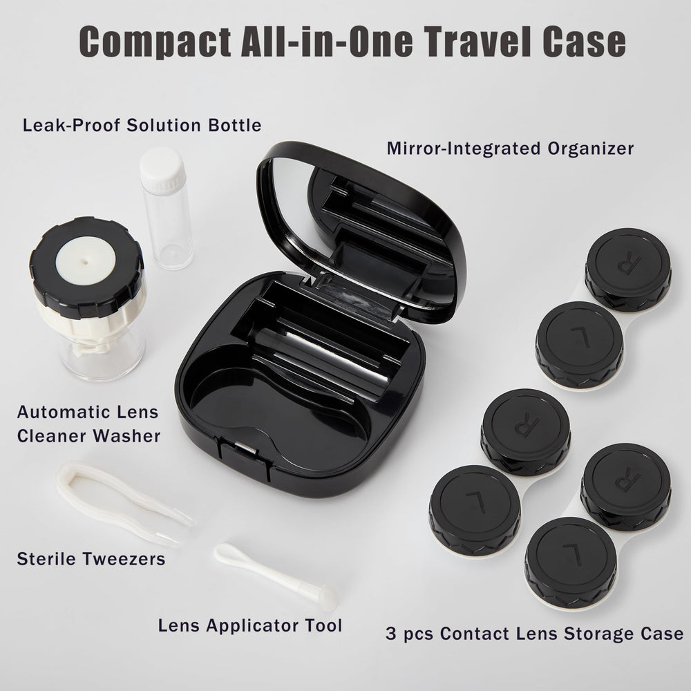 Travel kit mirror included for lens checks