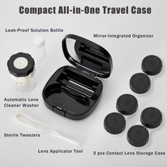 Travel kit mirror included for lens checks