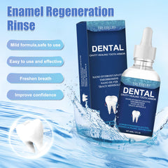 Dropper dispensing enamel-support liquid for at-home use