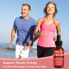 Lifestyle shot showing Cavora Cinnamon Berberine liquid drops with packaging