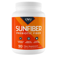 CAVU Nutrition Sunfiber 90-serving bottle label