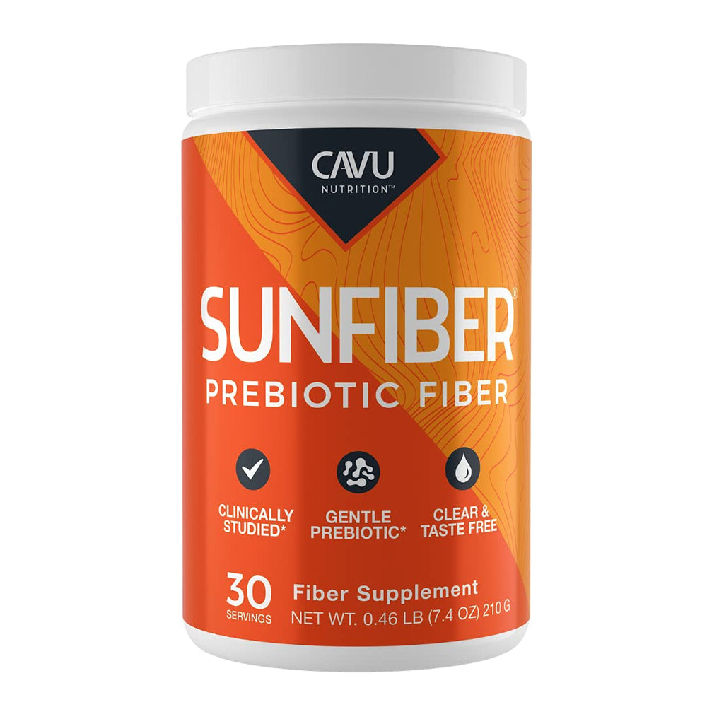 CAVU Nutrition Sunfiber bottle with label