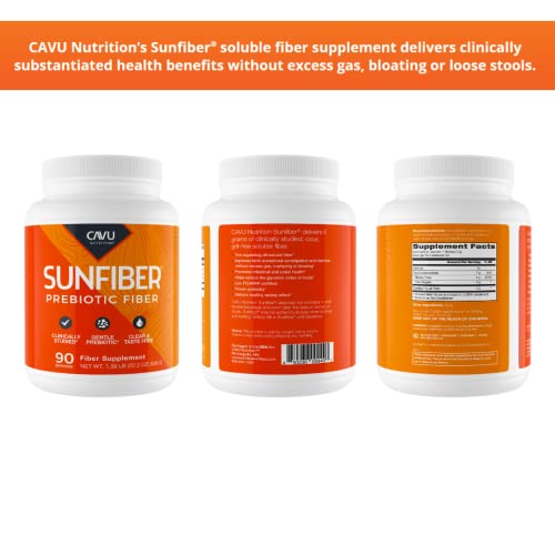 Close-up of Sunfiber as a soluble guar fiber prebiotic