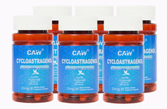 CAW Hypersorption Cycloastragenol 98% 25mg 30 Caps enteric-coated capsules front view