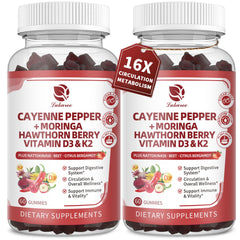 Two-pack 16-in-1 cayenne pepper gummies hero image