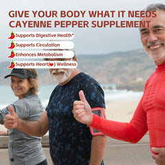 Side view of cayenne pepper gummies bottle with label