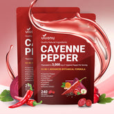 Cayenne Pepper Softgels bottle front view with label