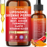Liposomal Cayenne Pepper Drops bottle 2 oz