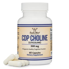 Bottle of CDP Choline 60 capsules at 300 mg