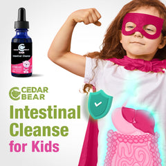 Cedar Bear Naturales gut cleanse drops suit gluten-free and soy-free diets.