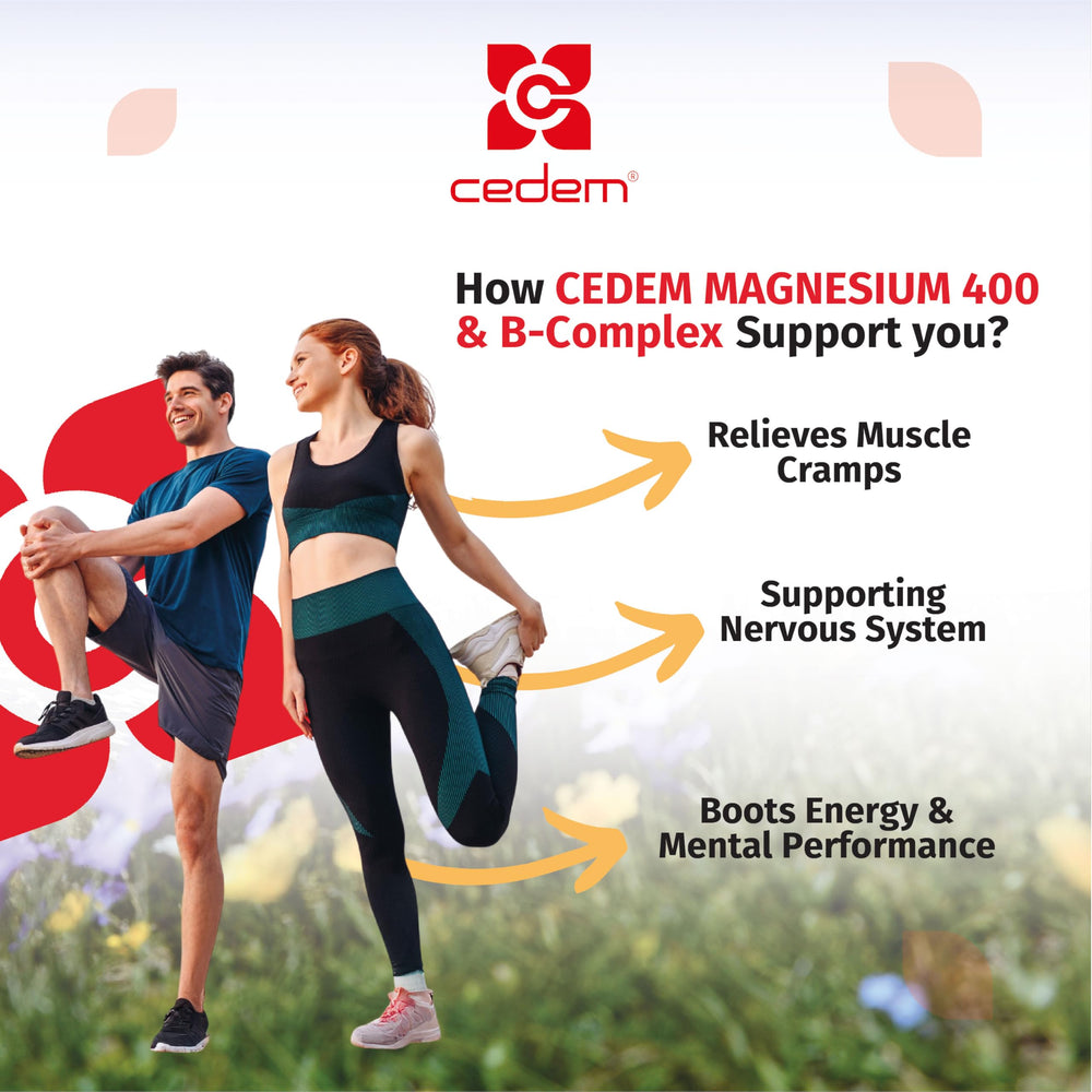 Vitamin B6 and B12 enriched magnesium sachet