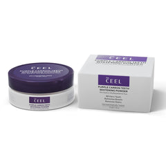 The Ceel Purple Teeth Whitening Powder 50g container front view