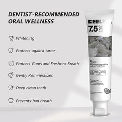 Close-up of CEELIKE toothpaste packaging 120g