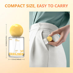 Close-up of CEELIKE 20ml bottle with ball-shaped spray cap