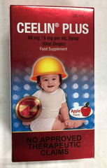 Ceelin Plus Drops 30ml label close-up