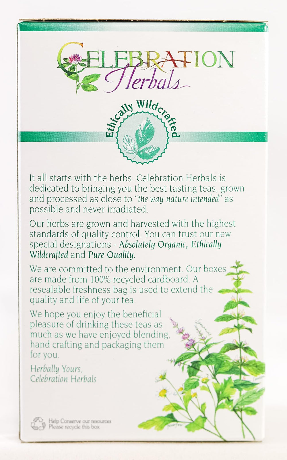 Hot tea prepared with slippery elm bark powder