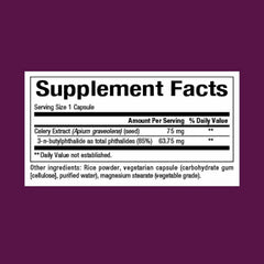 Celery Seed Extract capsules for circulatory support