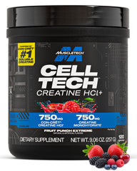 MuscleTech Cell-Tech Creactor Fruit Punch Extreme bottle – front view