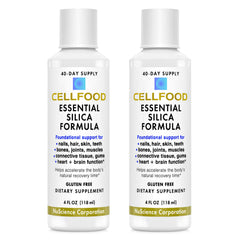 Front view of Cellfood Essential Silica Anti-Aging Formula 4 oz bottle