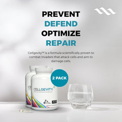 Cellgevity bottle label highlighting glutathione support