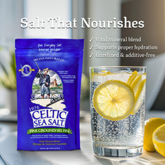 Sustainably hand-harvested Celtic Sea Salt in natural setting