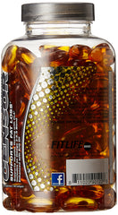 Safflower oil, fish oil, krill oil and flaxseed oil EFAs depicted on packaging