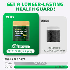 Close-up of liposomal NR capsules