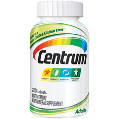 Centrum adult multivitamin bottle for daily wellness and energy metabolism