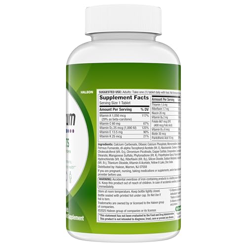 Centrum ingredients and nutrition facts panel